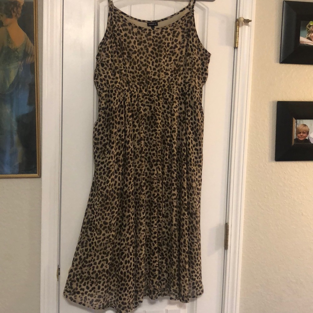 Torrid animal print dress